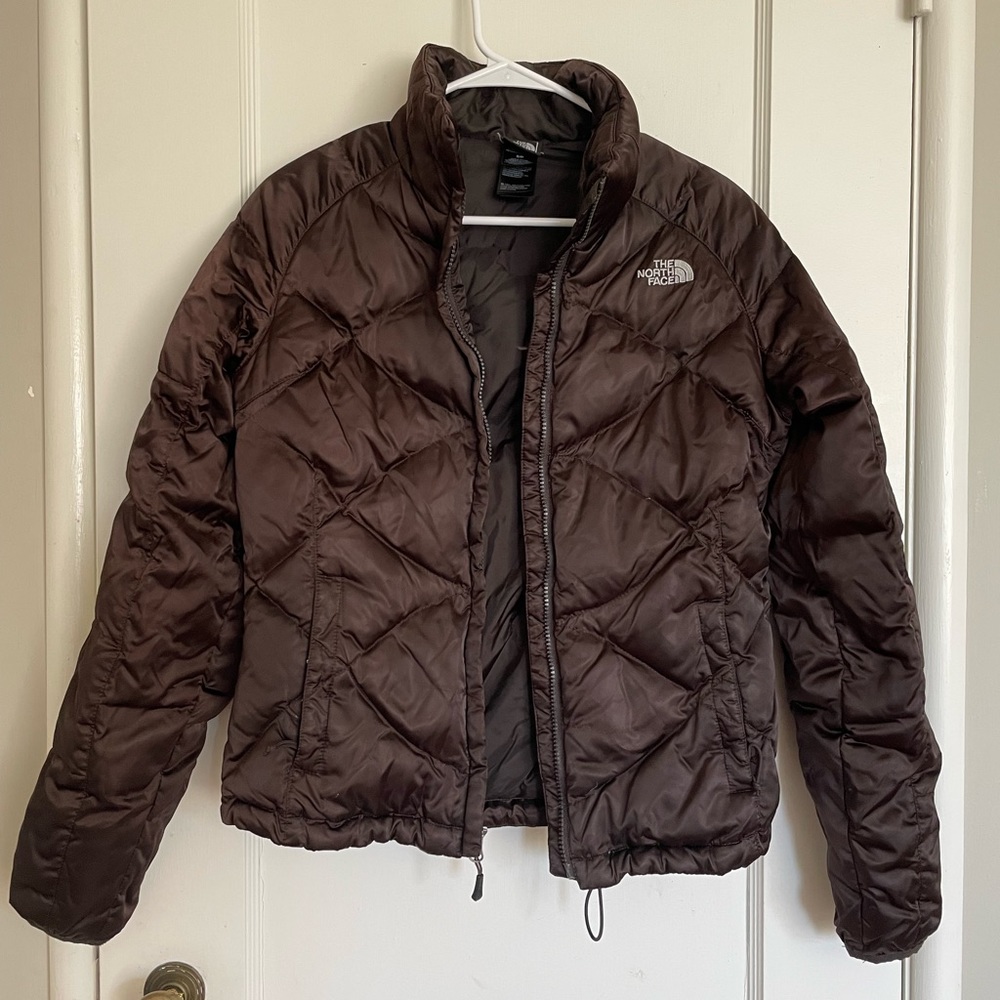 North Face Brown 550 puffer